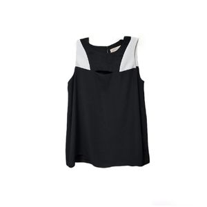 Philosophy Black Sleeveless Colorblock Shirt Size XS